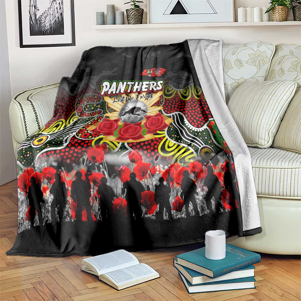 Panthers ANZAC Day Blanket Australian Army - Lest We Forget