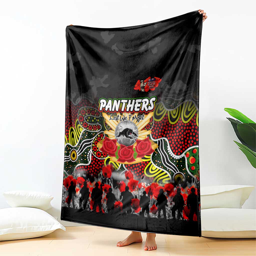 Panthers ANZAC Day Blanket Australian Army - Lest We Forget