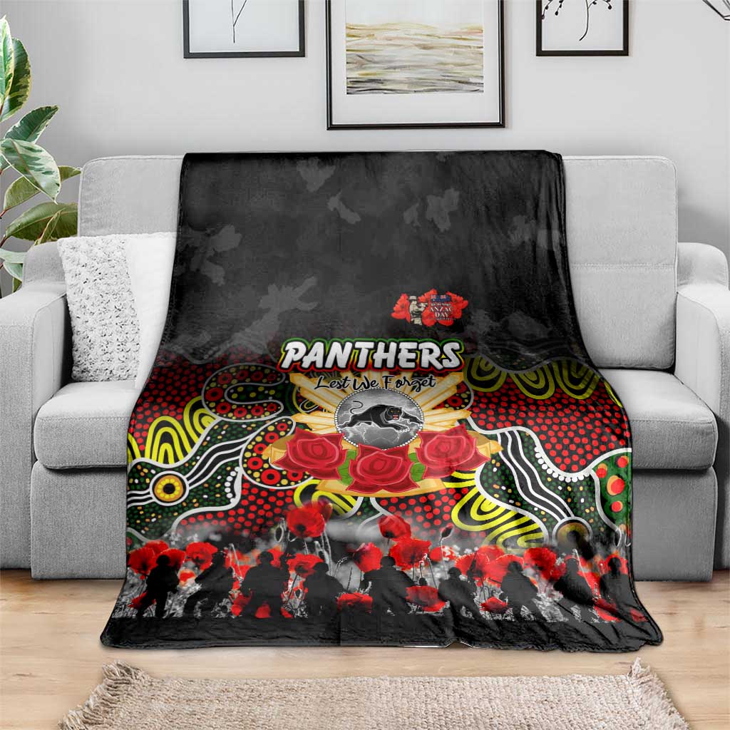 Panthers ANZAC Day Blanket Australian Army - Lest We Forget