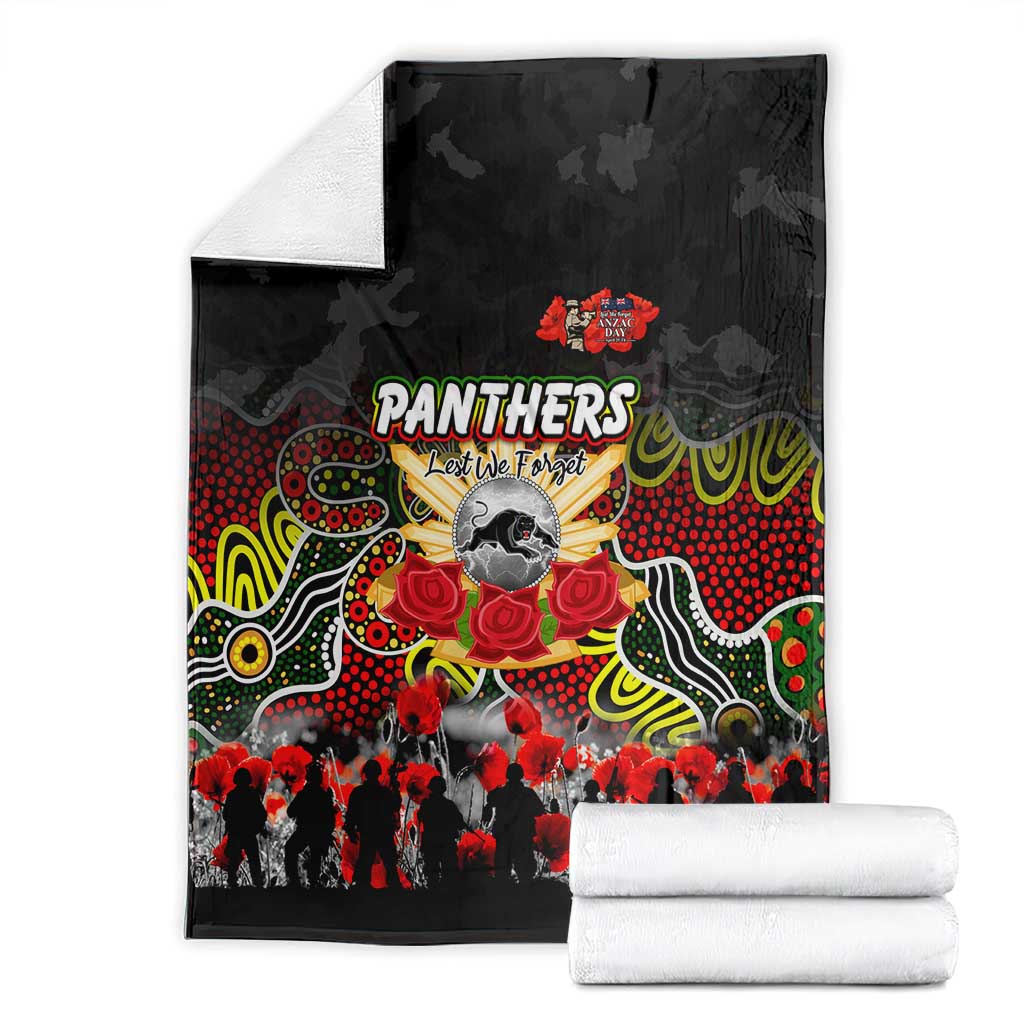 Panthers ANZAC Day Blanket Australian Army - Lest We Forget