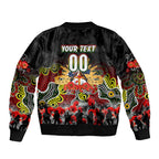 Personalized Panthers ANZAC Day Bomber Jacket Australian Army - Lest We Forget