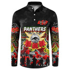 Personalized Panthers ANZAC Day Button Sweatshirt Australian Army - Lest We Forget