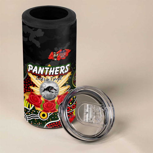 Personalized Panthers ANZAC Day 4 in 1 Can Cooler Tumbler Australian Army - Lest We Forget