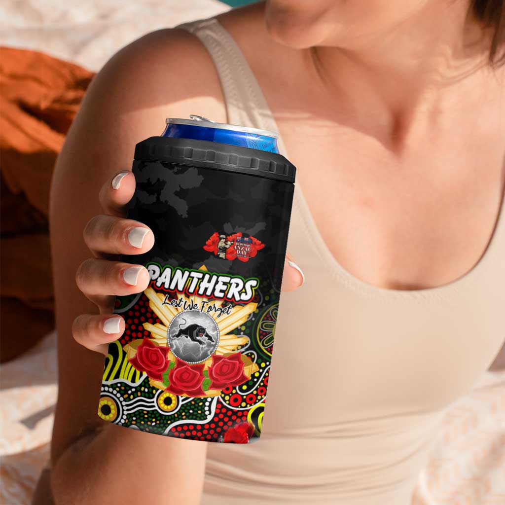 Personalized Panthers ANZAC Day 4 in 1 Can Cooler Tumbler Australian Army - Lest We Forget