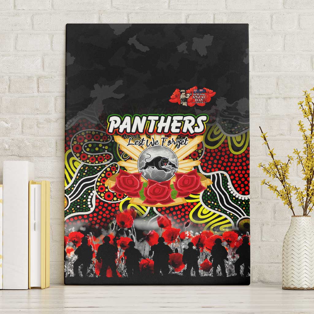 Panthers ANZAC Day Canvas Wall Art Australian Army - Lest We Forget