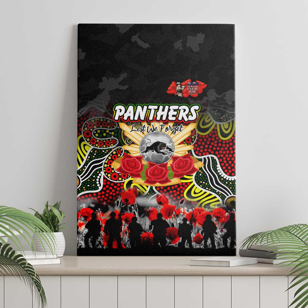 Panthers ANZAC Day Canvas Wall Art Australian Army - Lest We Forget