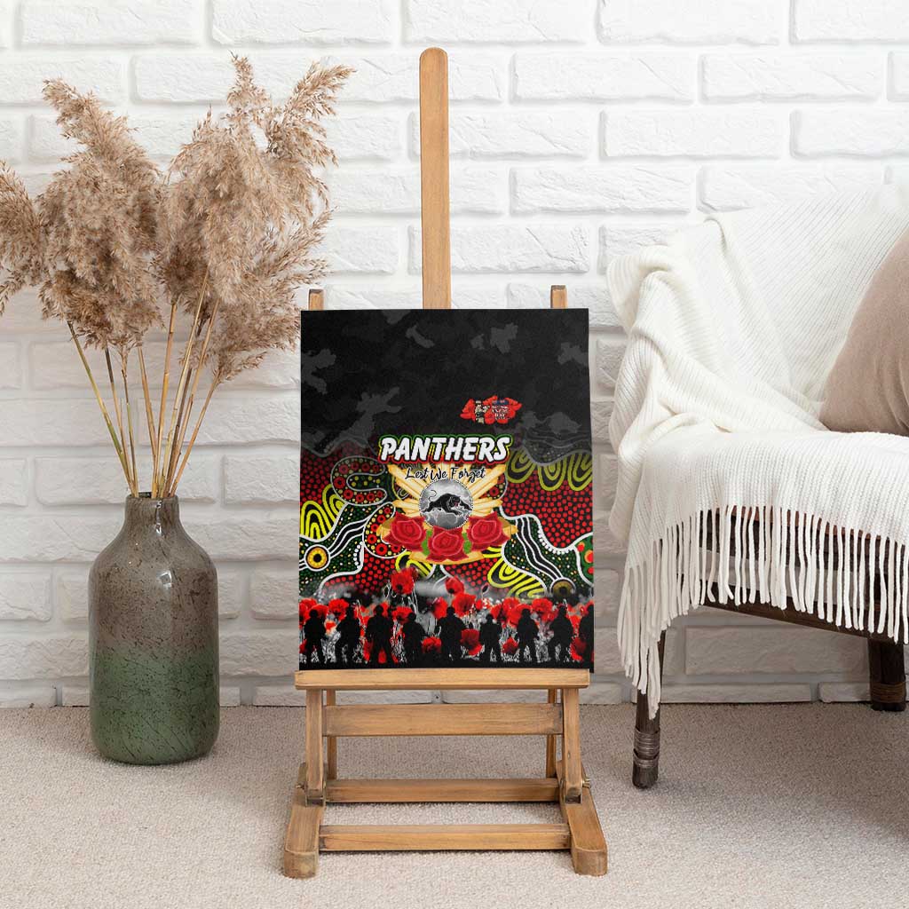 Panthers ANZAC Day Canvas Wall Art Australian Army - Lest We Forget