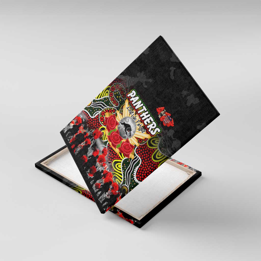 Panthers ANZAC Day Canvas Wall Art Australian Army - Lest We Forget