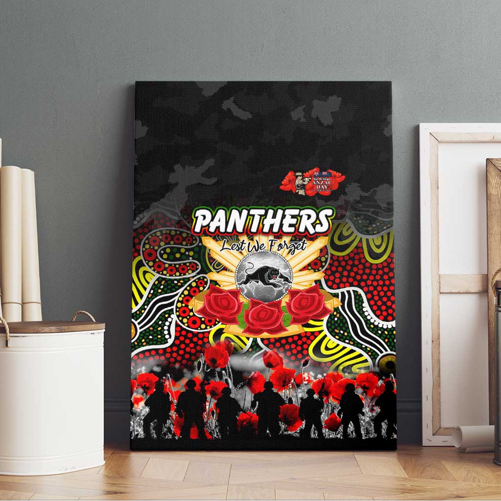 Panthers ANZAC Day Canvas Wall Art Australian Army - Lest We Forget
