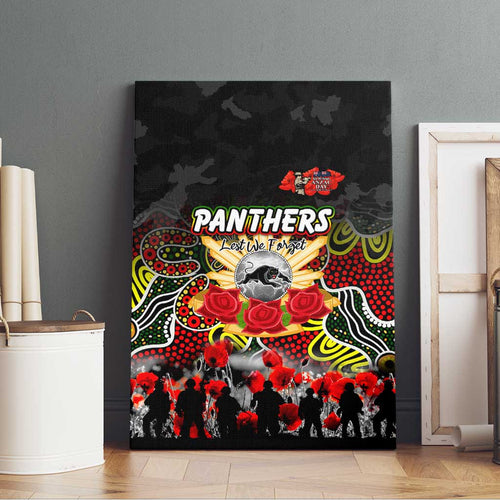 Panthers ANZAC Day Canvas Wall Art Australian Army - Lest We Forget