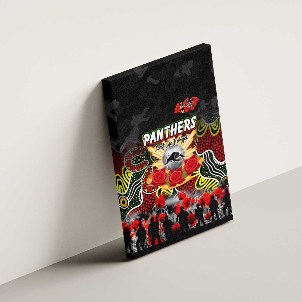 Panthers ANZAC Day Canvas Wall Art Australian Army - Lest We Forget