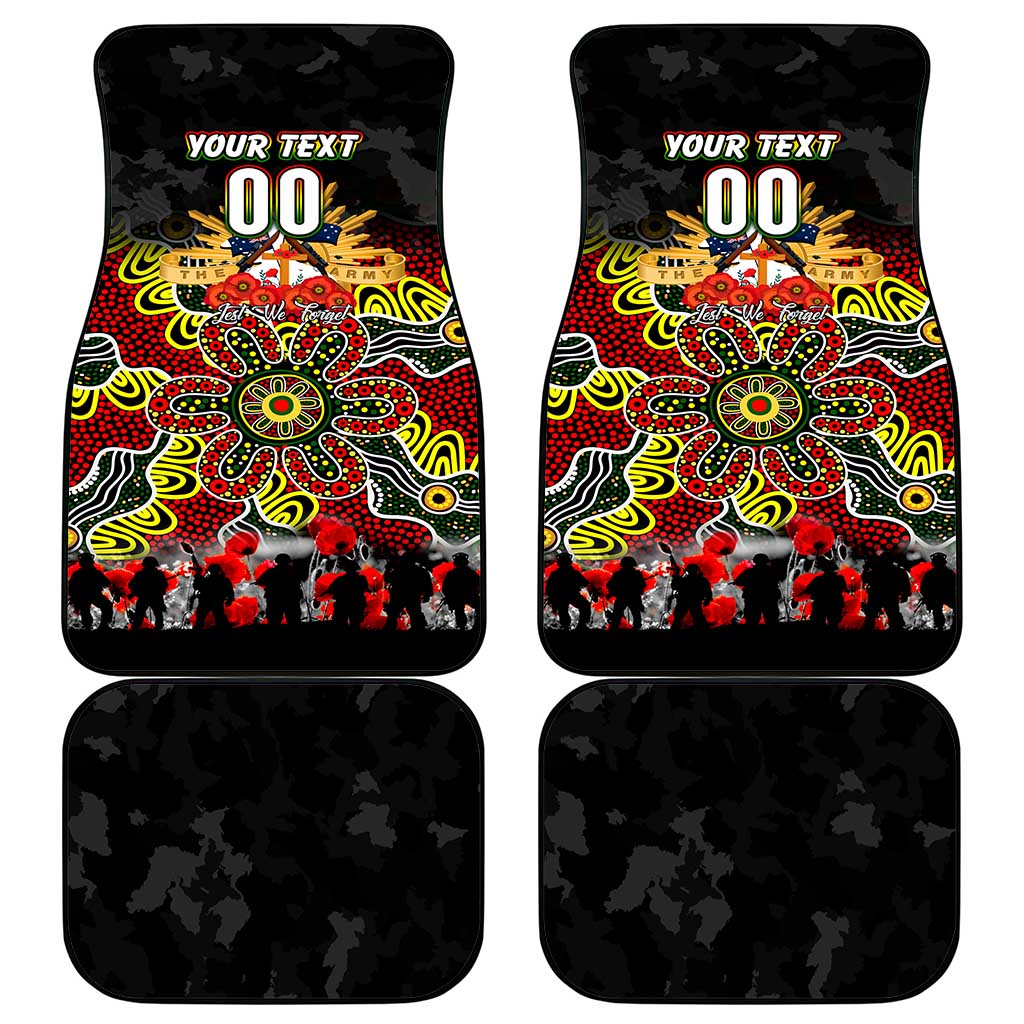 Panthers ANZAC Day Car Mats Australian Army - Lest We Forget
