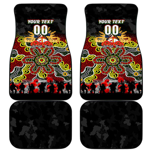 Panthers ANZAC Day Car Mats Australian Army - Lest We Forget