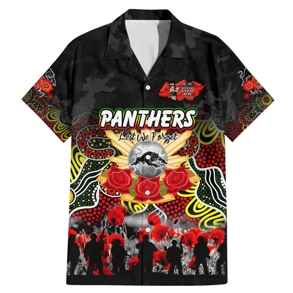 Personalized Panthers ANZAC Day Family Matching Mermaid Dress and Hawaiian Shirt Australian Army - Lest We Forget