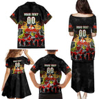 Personalized Panthers ANZAC Day Family Matching Puletasi and Hawaiian Shirt Australian Army - Lest We Forget