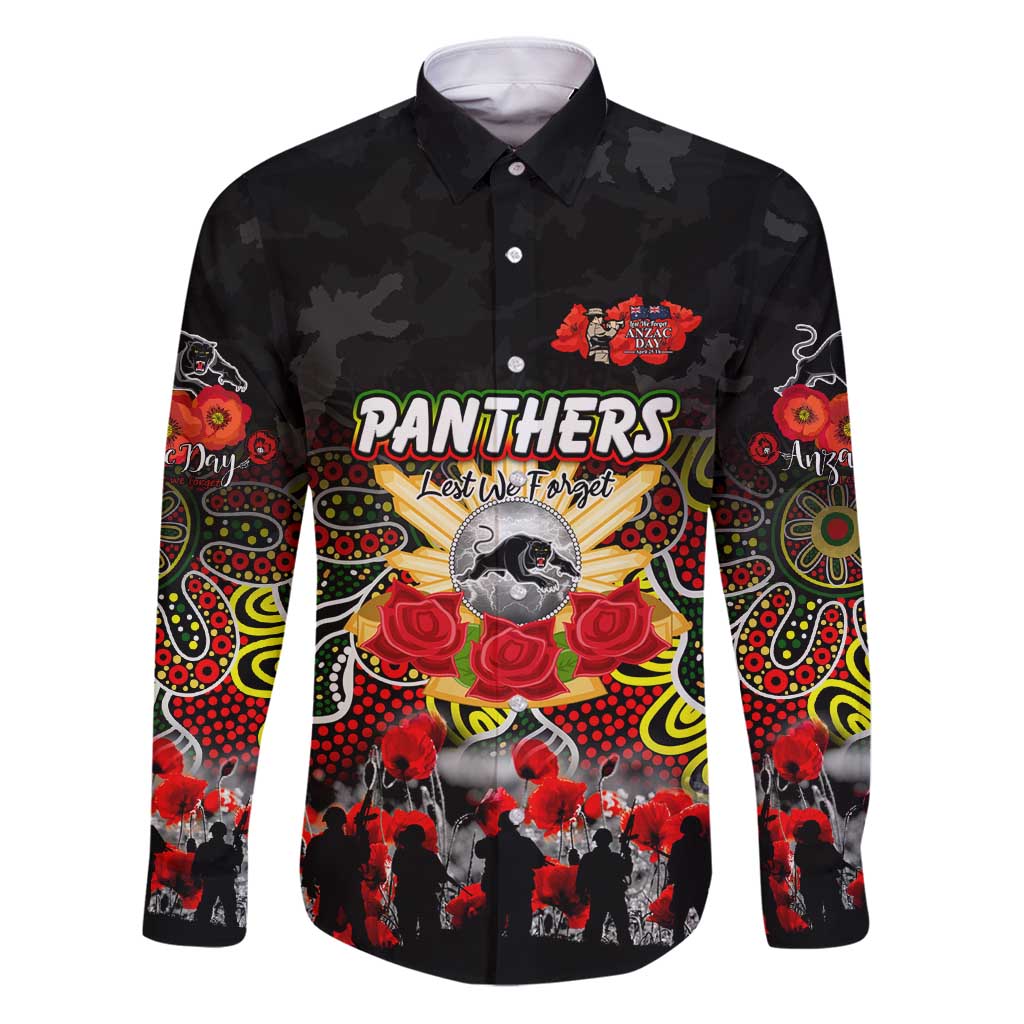 Personalized Panthers ANZAC Day Family Matching Puletasi and Hawaiian Shirt Australian Army - Lest We Forget