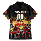 Personalized Panthers ANZAC Day Family Matching Short Sleeve Bodycon Dress and Hawaiian Shirt Australian Army - Lest We Forget