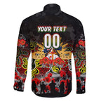 Personalized Panthers ANZAC Day Family Matching Short Sleeve Bodycon Dress and Hawaiian Shirt Australian Army - Lest We Forget