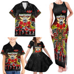 Personalized Panthers ANZAC Day Family Matching Tank Maxi Dress and Hawaiian Shirt Australian Army - Lest We Forget