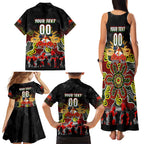 Personalized Panthers ANZAC Day Family Matching Tank Maxi Dress and Hawaiian Shirt Australian Army - Lest We Forget