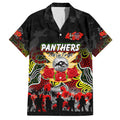 Personalized Panthers ANZAC Day Family Matching Tank Maxi Dress and Hawaiian Shirt Australian Army - Lest We Forget