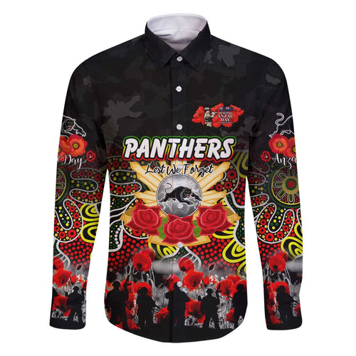 Personalized Panthers ANZAC Day Family Matching Tank Maxi Dress and Hawaiian Shirt Australian Army - Lest We Forget