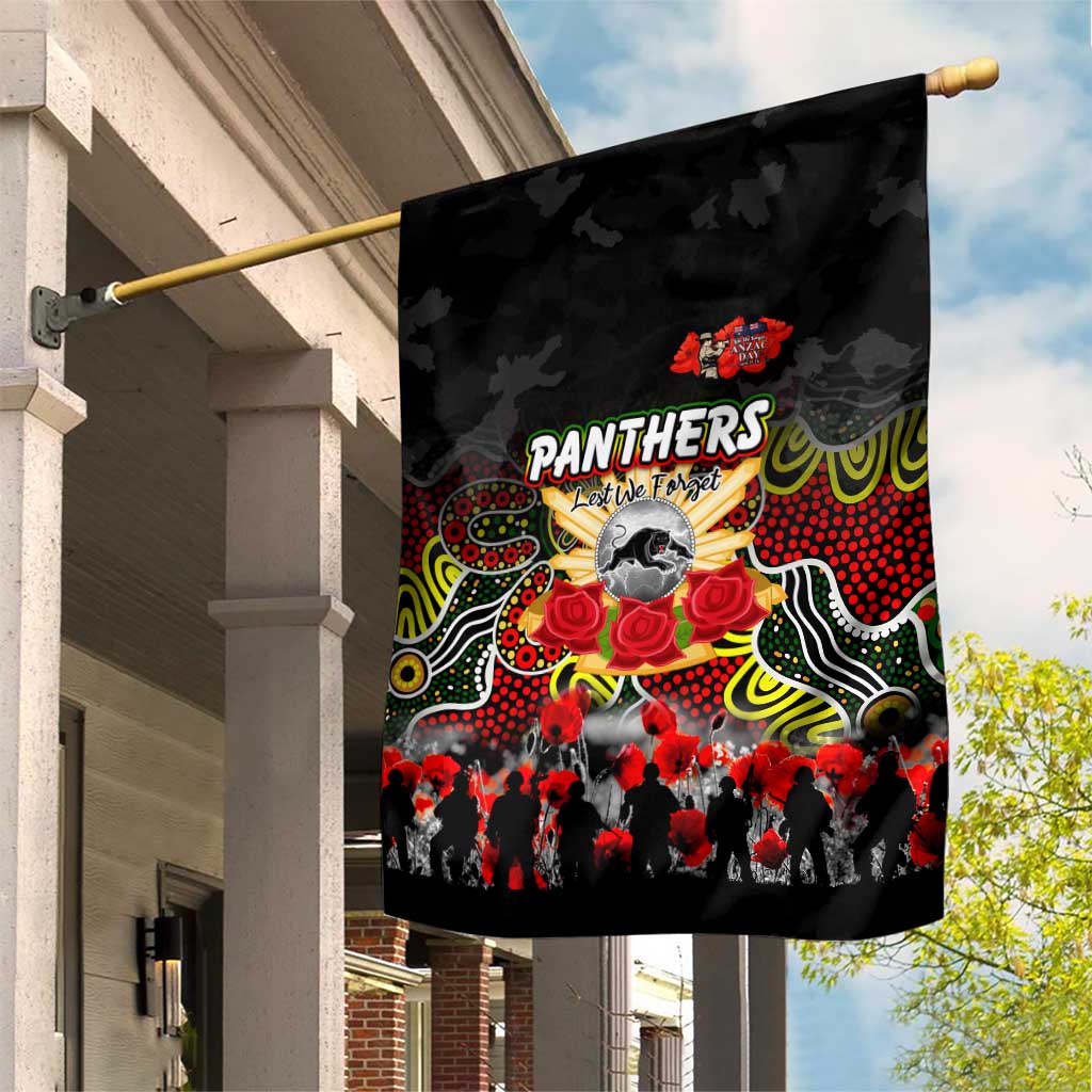 Panthers ANZAC Day Garden Flag Australian Army - Lest We Forget
