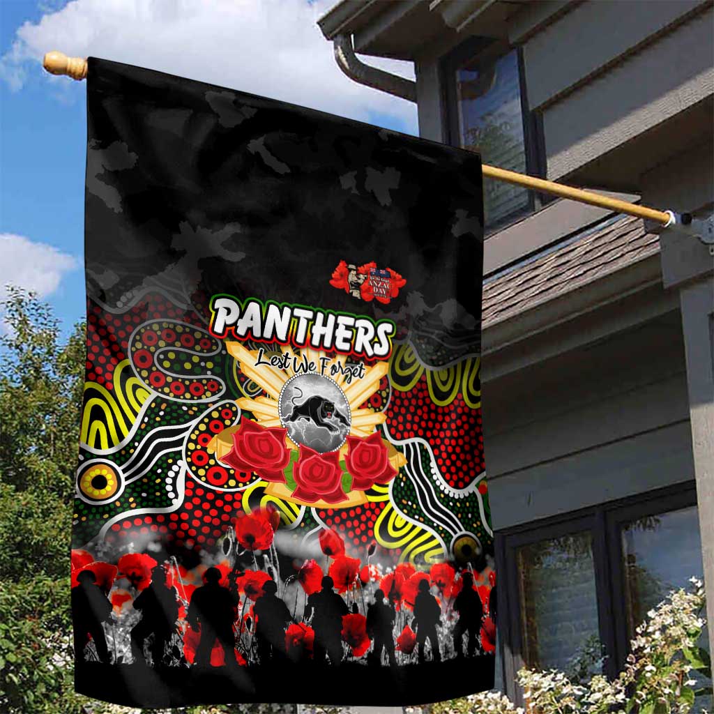 Panthers ANZAC Day Garden Flag Australian Army - Lest We Forget