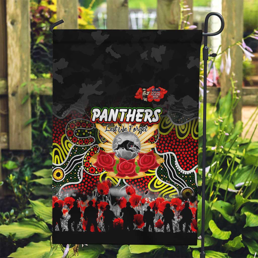 Panthers ANZAC Day Garden Flag Australian Army - Lest We Forget