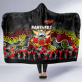 Panthers ANZAC Day Hooded Blanket Australian Army - Lest We Forget