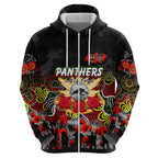 Personalized Panthers ANZAC Day Hoodie Australian Army - Lest We Forget