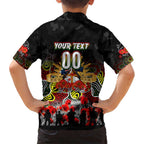Personalized Panthers ANZAC Day Kid Hawaiian Shirt Australian Army - Lest We Forget