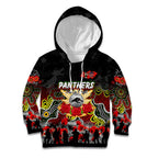 Personalized Panthers ANZAC Day Kid Hoodie Australian Army - Lest We Forget