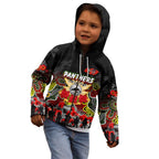 Personalized Panthers ANZAC Day Kid Hoodie Australian Army - Lest We Forget