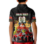 Personalized Panthers ANZAC Day Kid Polo Shirt Australian Army - Lest We Forget