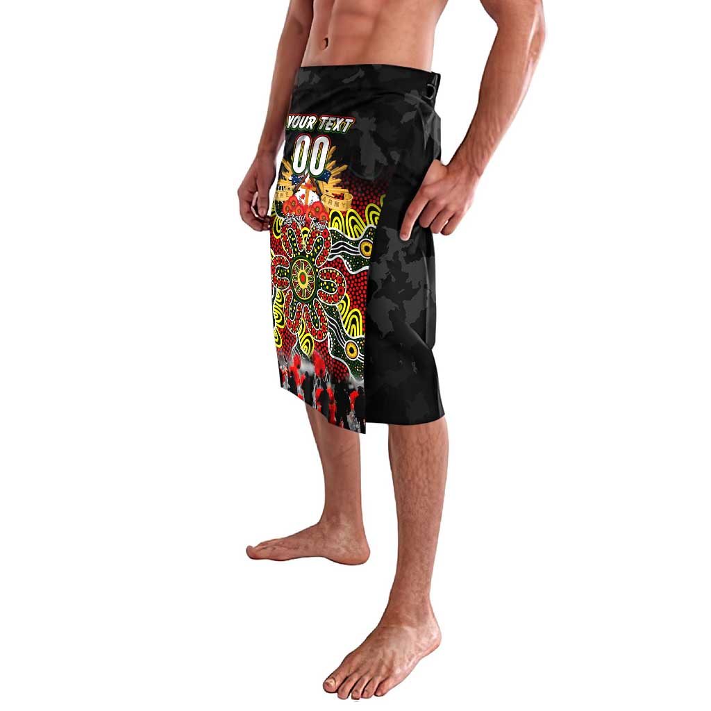 Personalized Panthers ANZAC Day Lavalava Australian Army - Lest We Forget