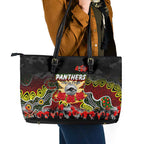 Panthers ANZAC Day Leather Tote Bag Australian Army - Lest We Forget