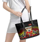 Panthers ANZAC Day Leather Tote Bag Australian Army - Lest We Forget