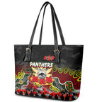 Panthers ANZAC Day Leather Tote Bag Australian Army - Lest We Forget