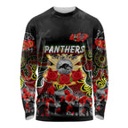 Personalized Panthers ANZAC Day Long Sleeve Shirt Australian Army - Lest We Forget