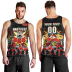 Personalized Panthers ANZAC Day Men Tank Top Australian Army - Lest We Forget