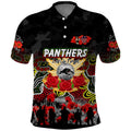 Personalized Panthers ANZAC Day Polo Shirt Australian Army - Lest We Forget