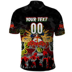 Personalized Panthers ANZAC Day Polo Shirt Australian Army - Lest We Forget