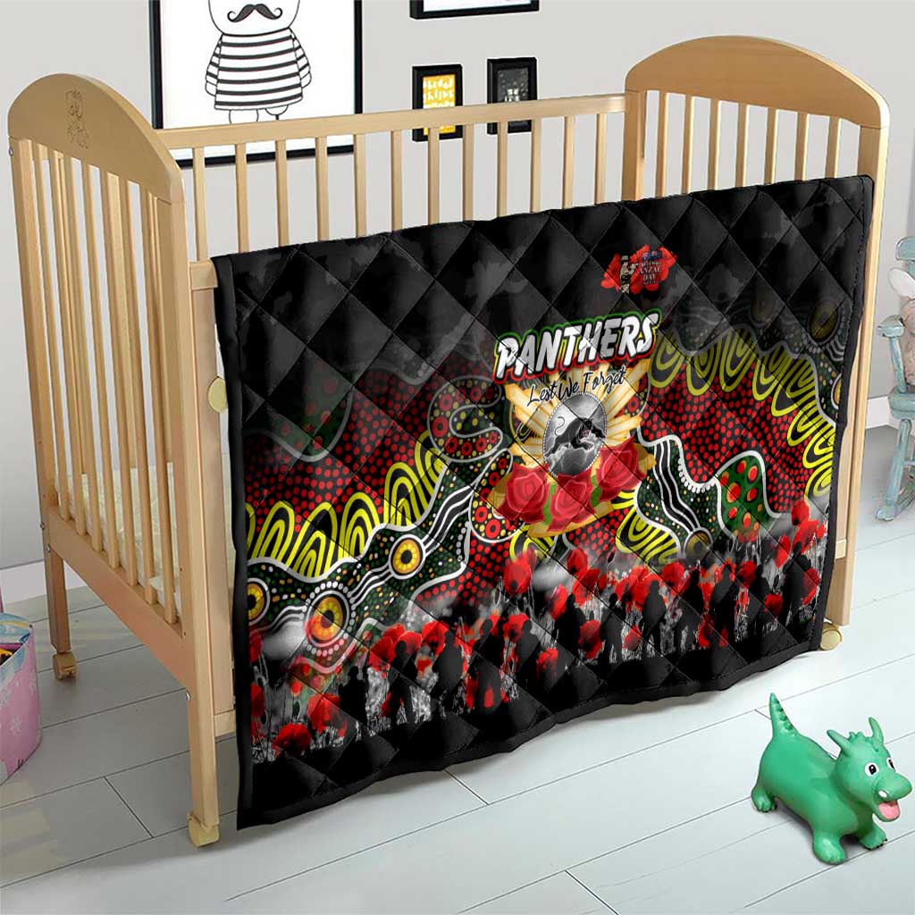 Panthers ANZAC Day Quilt Australian Army - Lest We Forget