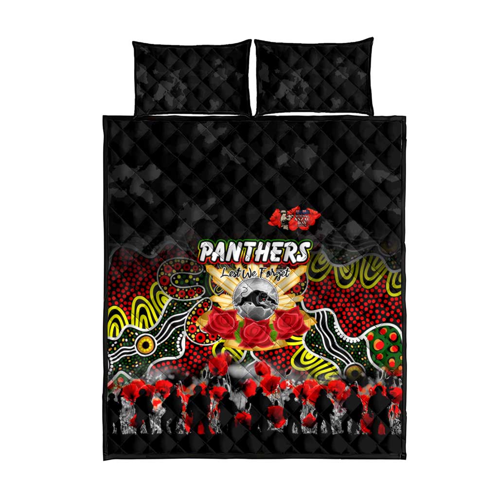 Panthers ANZAC Day Quilt Bed Set Australian Army - Lest We Forget