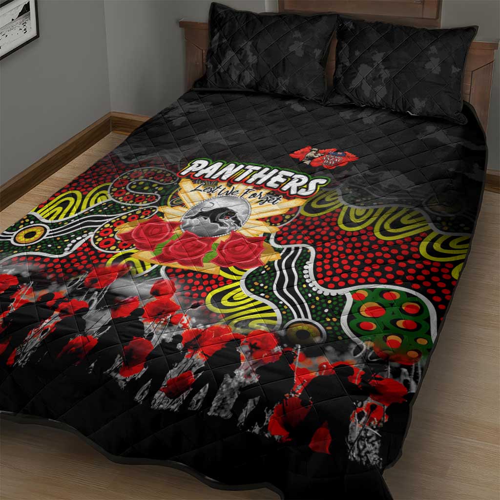 Panthers ANZAC Day Quilt Bed Set Australian Army - Lest We Forget