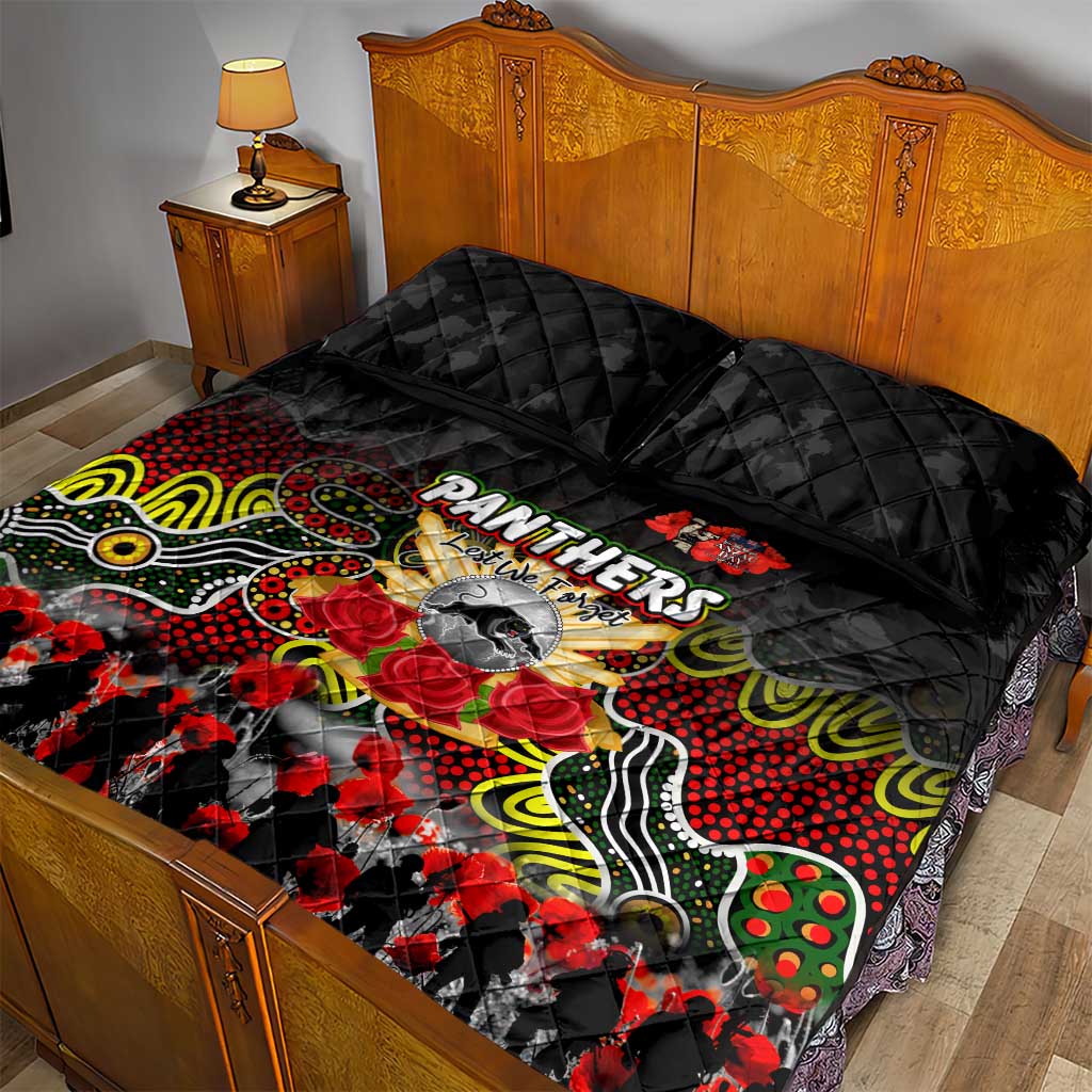 Panthers ANZAC Day Quilt Bed Set Australian Army - Lest We Forget