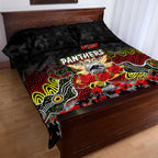 Panthers ANZAC Day Quilt Bed Set Australian Army - Lest We Forget