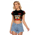 Personalized Panthers ANZAC Day Raglan Cropped T Shirt Australian Army - Lest We Forget