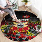 Panthers ANZAC Day Round Carpet Australian Army - Lest We Forget
